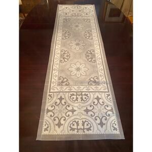 Jacquard Reversable Table Runner - Grey Teflon coated new